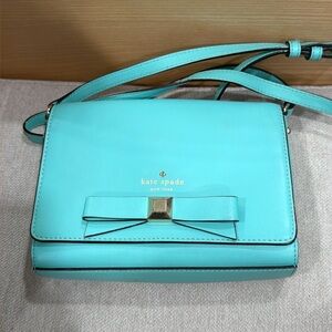 Kate Spade Aqua Crossbody Bag with Bow